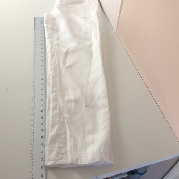 Merona White Linen Pants w/Polyester Lining NWOT 6 - Picture 6 of 9